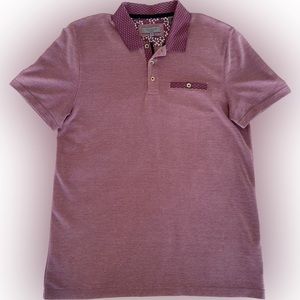 Ted Baker Classy Signature Red / Pink Polo